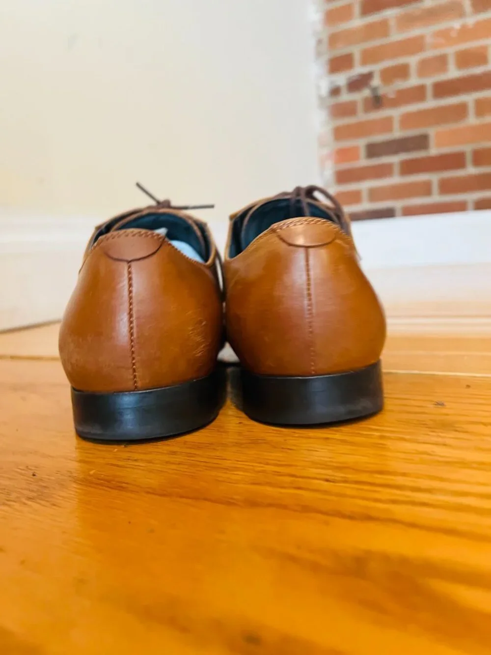 Kenneth Cole New York Men's Cognac Brown Derby Dress Shoes Size 8 M