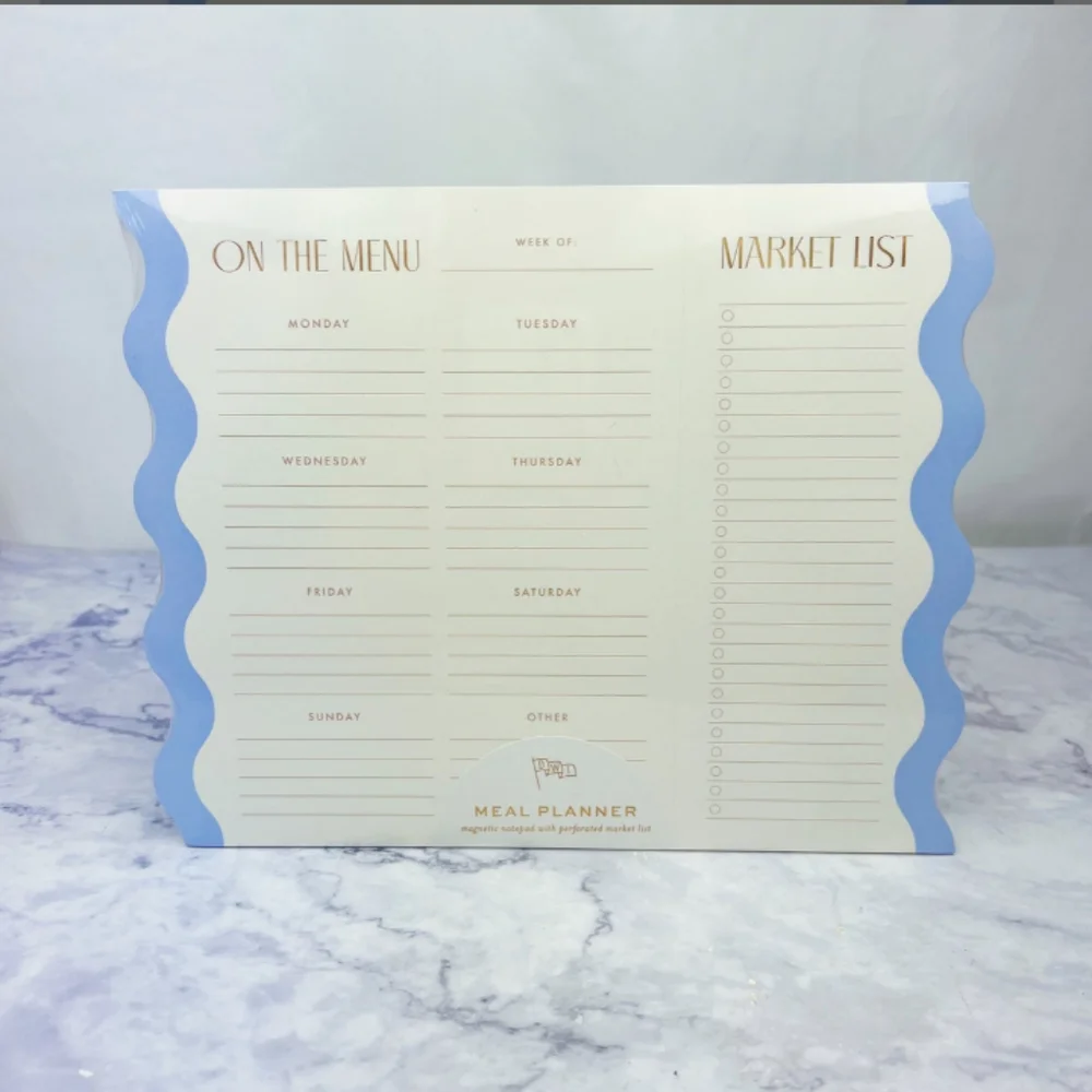 Meal planner magnetic notepad