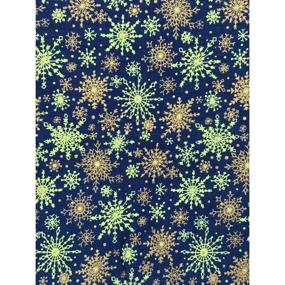Vintage Hobby Lobby Starburst Snowflake Christmas Cotton Fabric 21