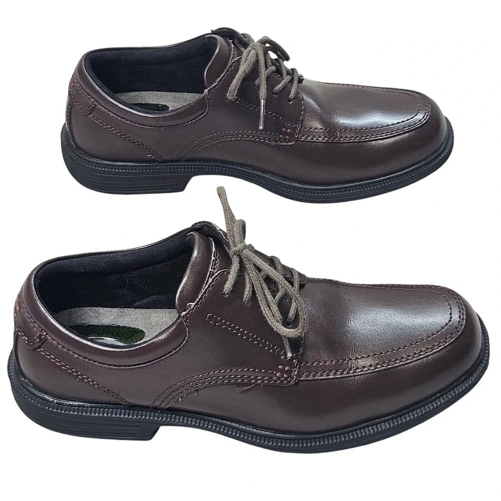 Nunn Bush Kore Mens Brown Leather Bicycle Toe Oxford Shoes 84355-200 Size 8.5‎ M