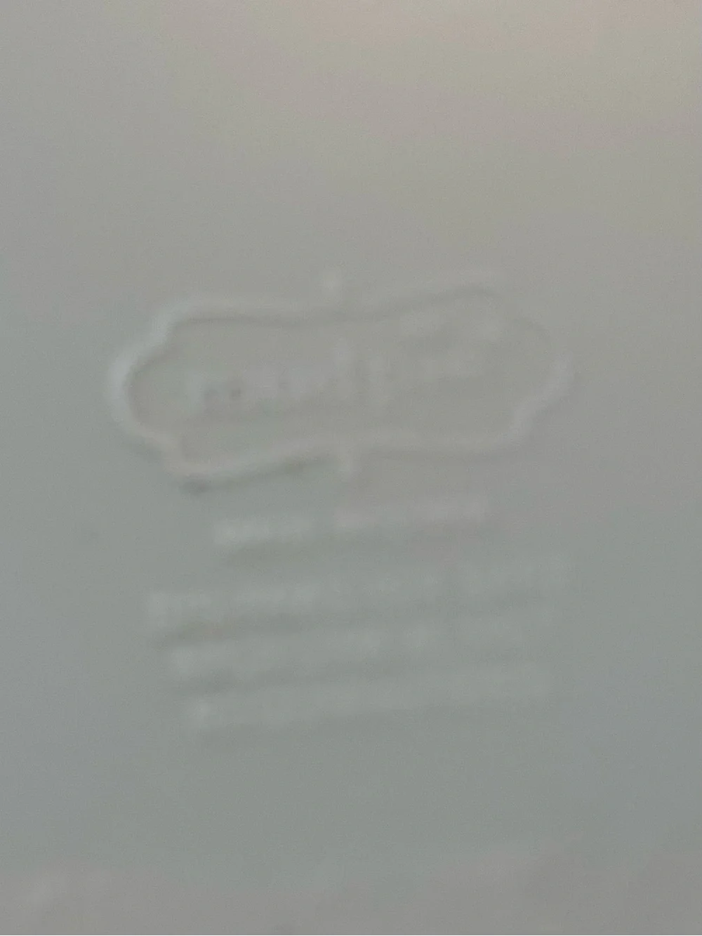 Mud Pie frosted glass