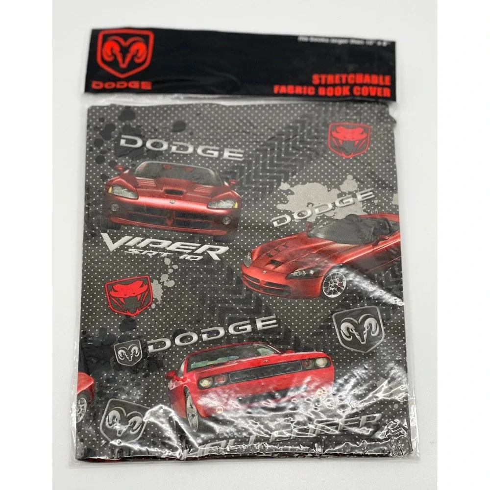 3pc Ford Mustang GM Camaro‎ Dodge Viper Stretchable Fabric Book Covers Set NEW