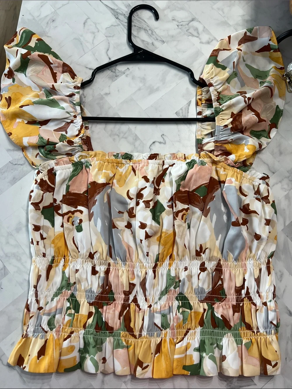 Abercrombie & Fitch smocked bodice