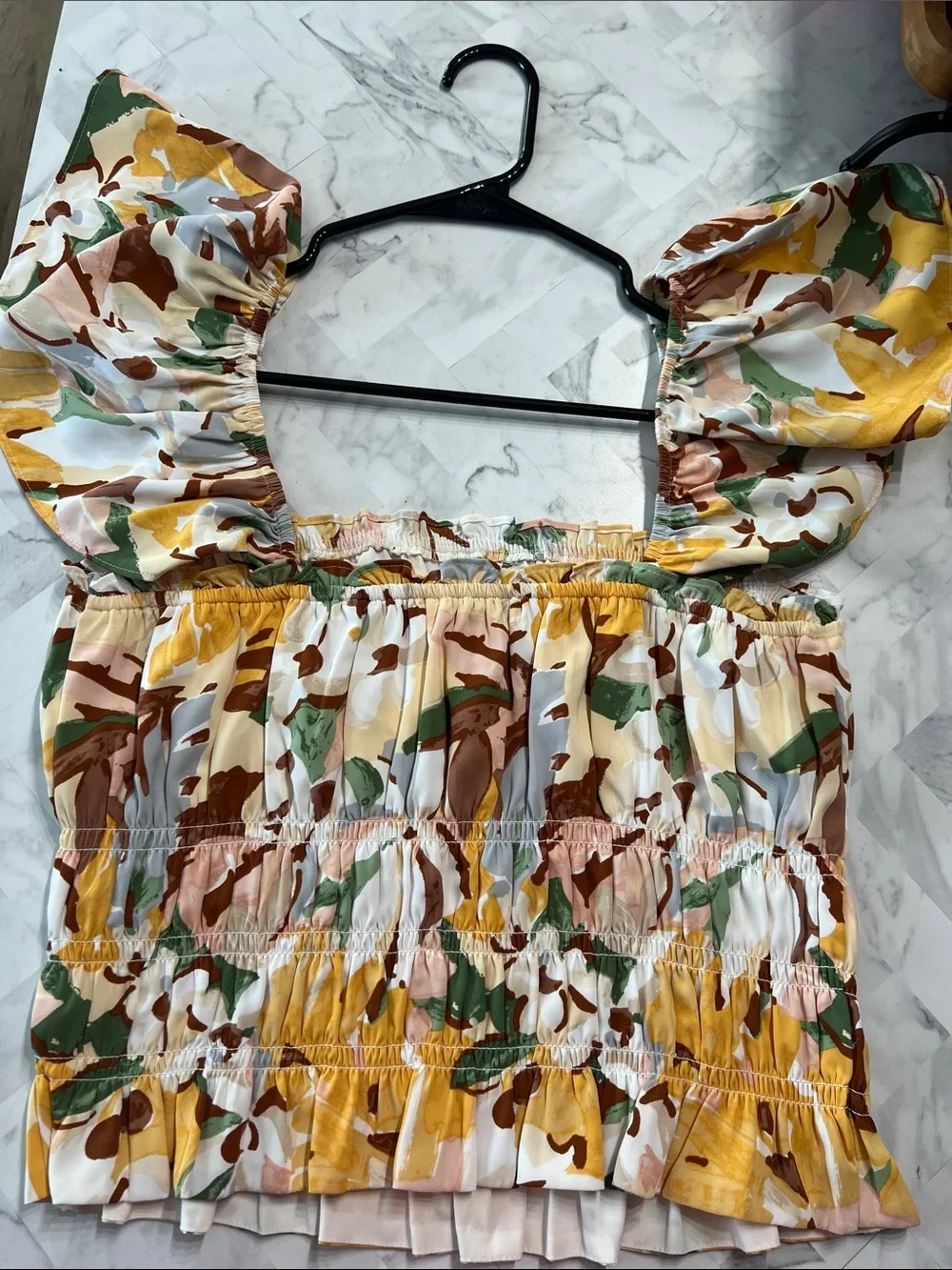 Abercrombie & Fitch smocked bodice