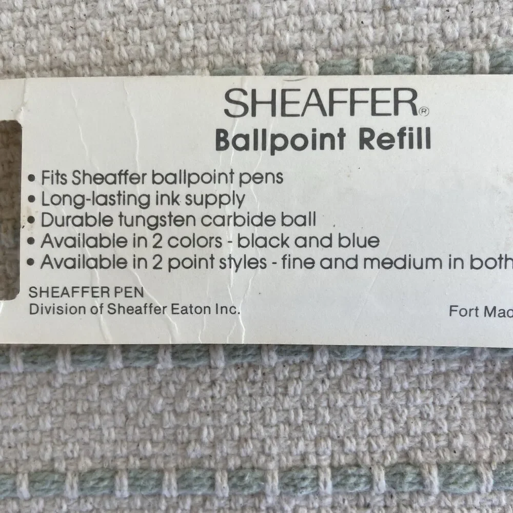 Vintage Sheaffer Ballpoint Pen Refill Blue Fine Point New Old Stock Sealed USA