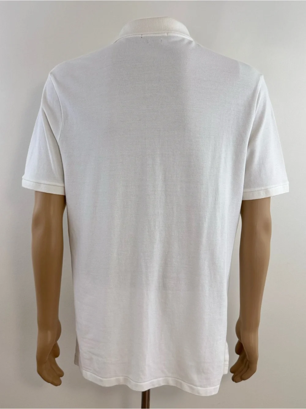 Ralph Lauren Polo White Classic Fit, Men’s Short Sleeve Shirt, Size Medium