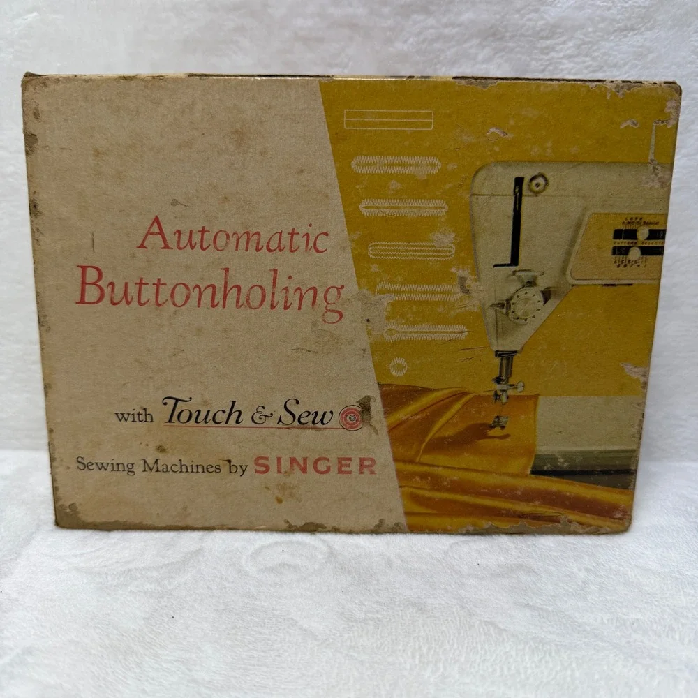 Singer‎ Automatic Buttonholing Attachment 161829 Touch & Sew Zig-Zag Vintage Set