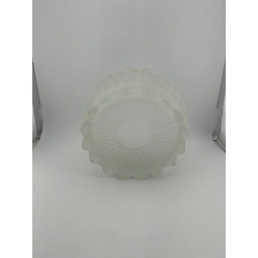 Textured Frosted Glass Bowl, Bubble Design, Candle Holder, Trinket Dish‎