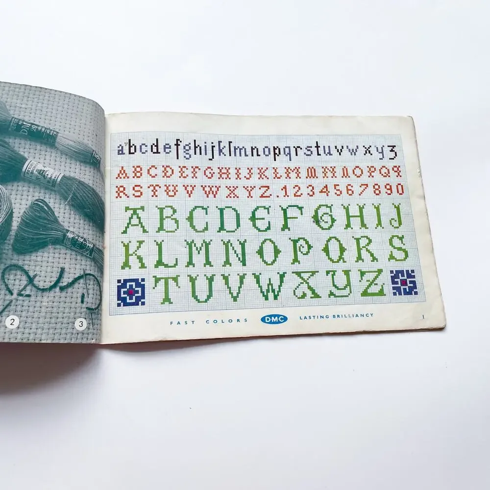 DMC Library Marking Stitch 4th Series Vintage Embroidery Book