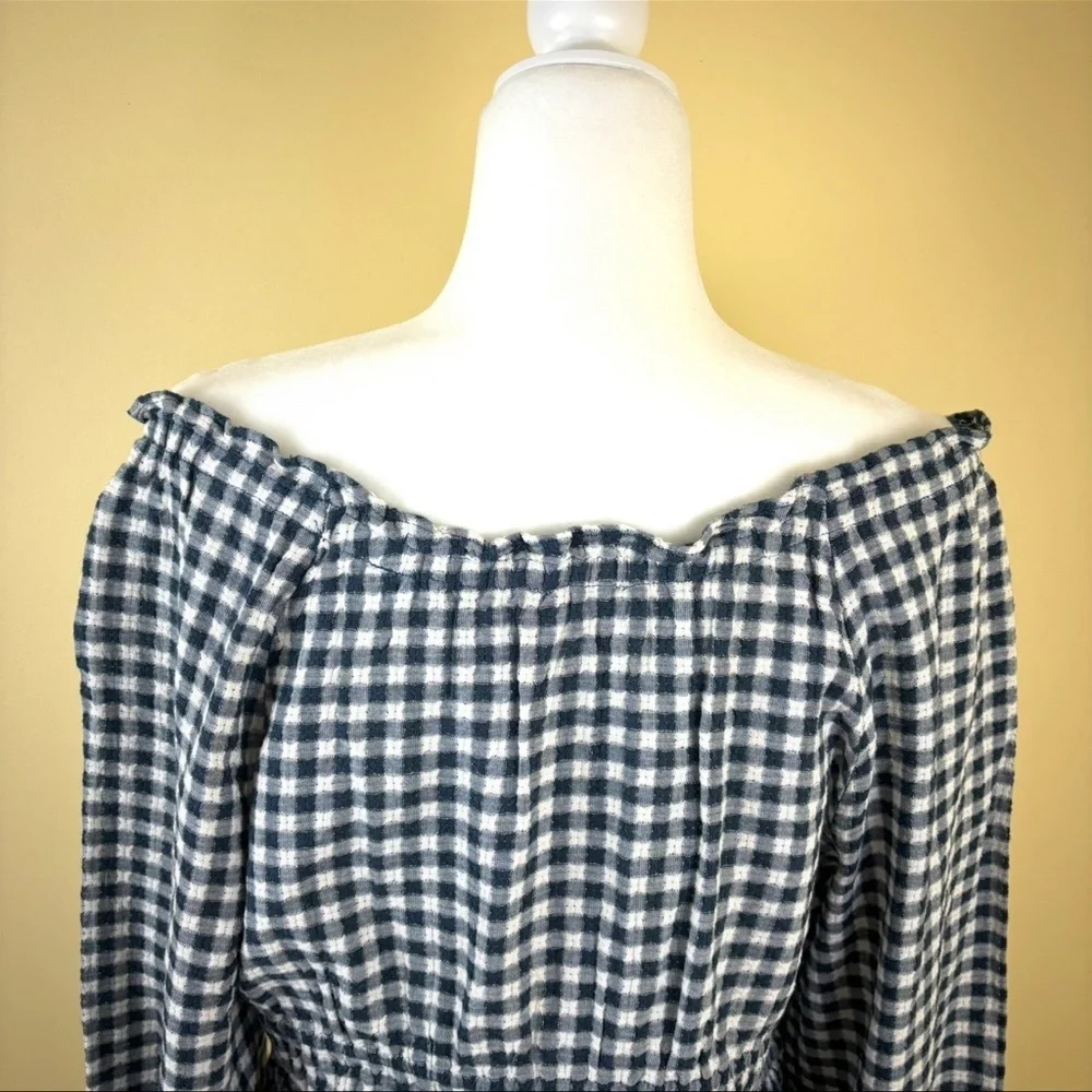 Madewell gingham blouse