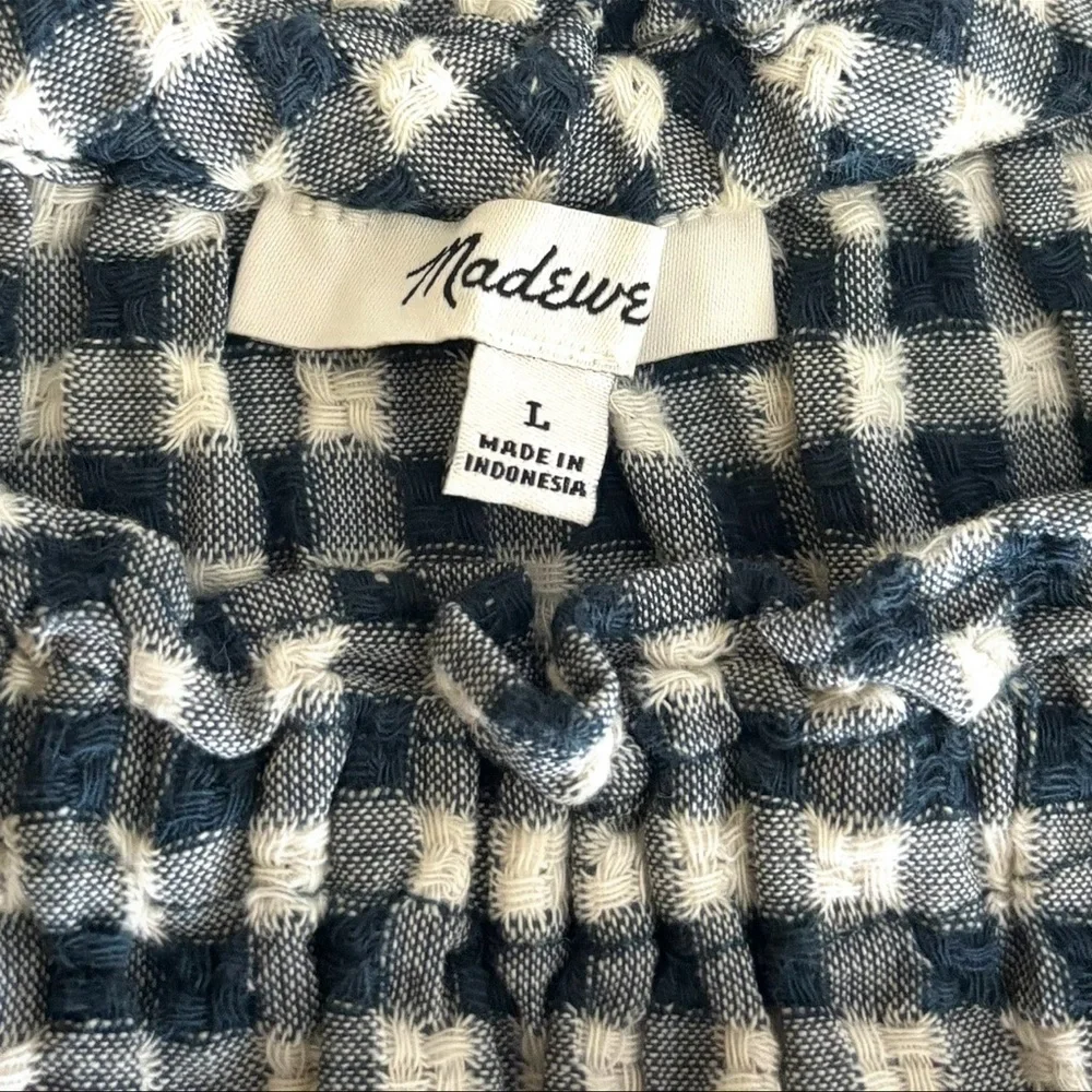 Madewell gingham blouse