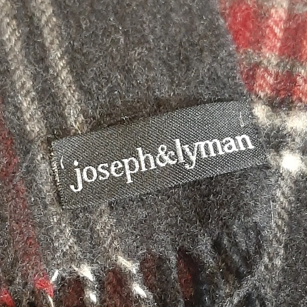 🍁JOSEPH & LYMAN🍂Plaid Cashmere Scarf