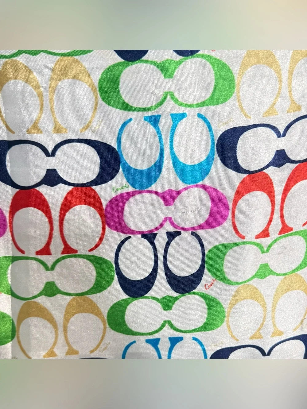 Coach multicolor signature