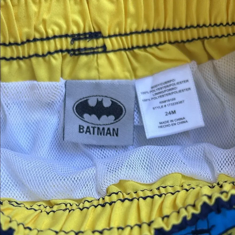 NWT Batman Infant 24 Month Swim Trunks, UPF 50+