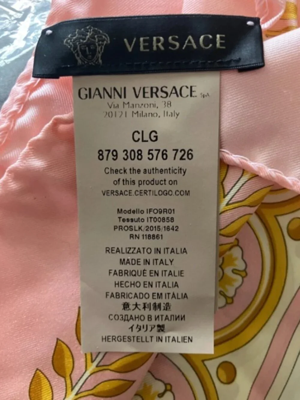 Versace purple gold