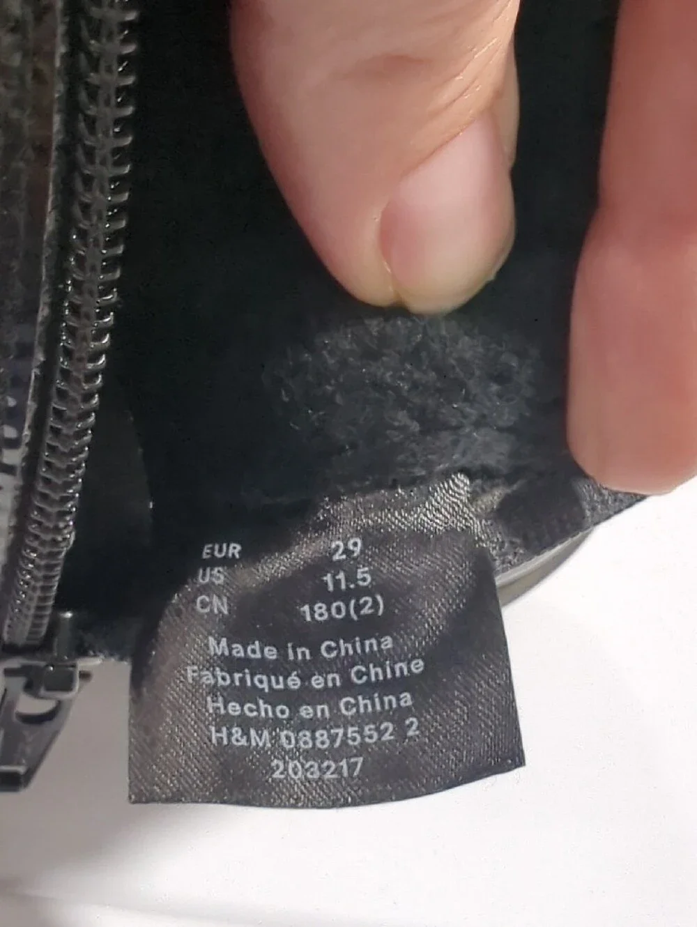 H&M shiny patent