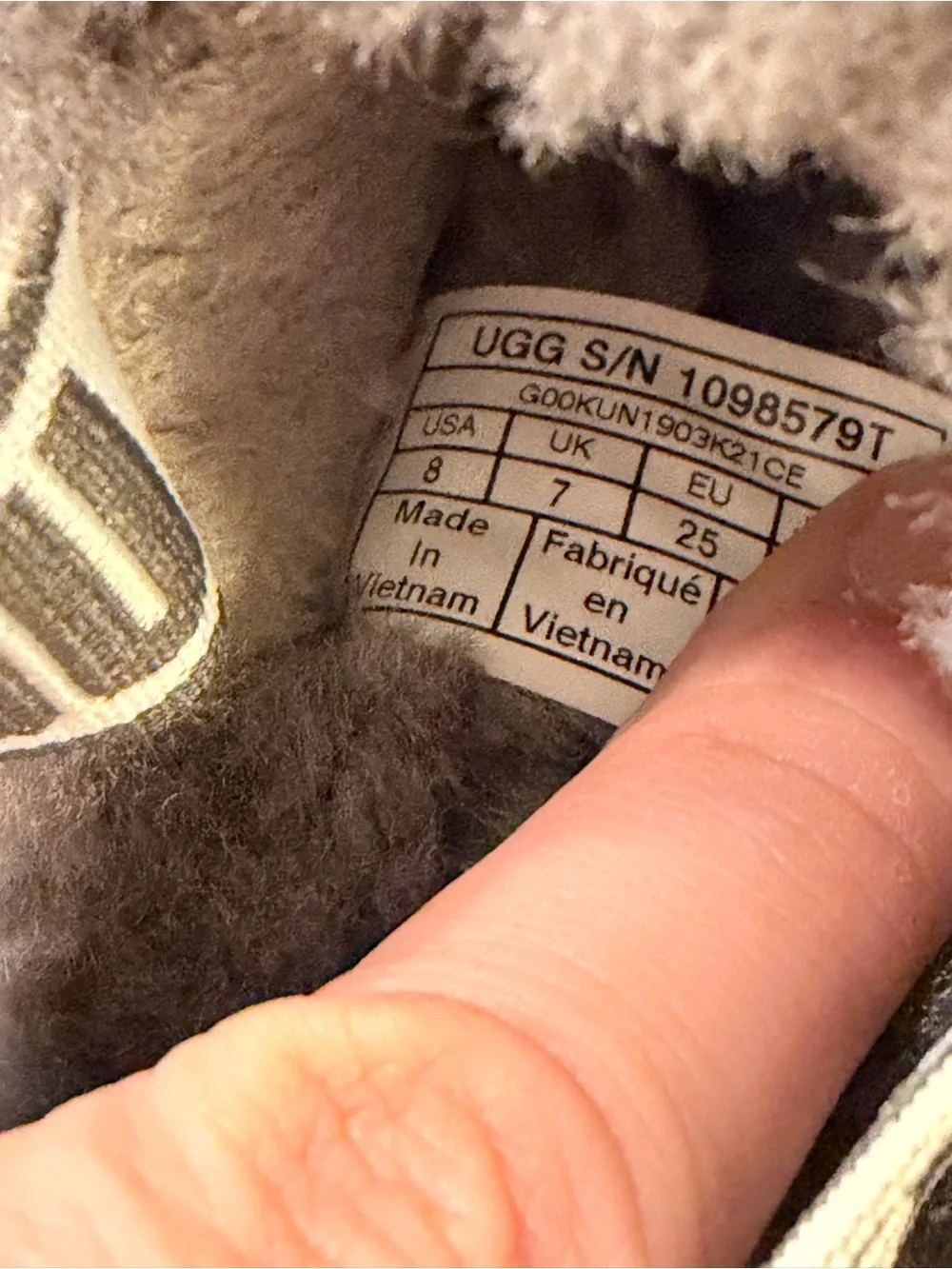 UGG plush faux