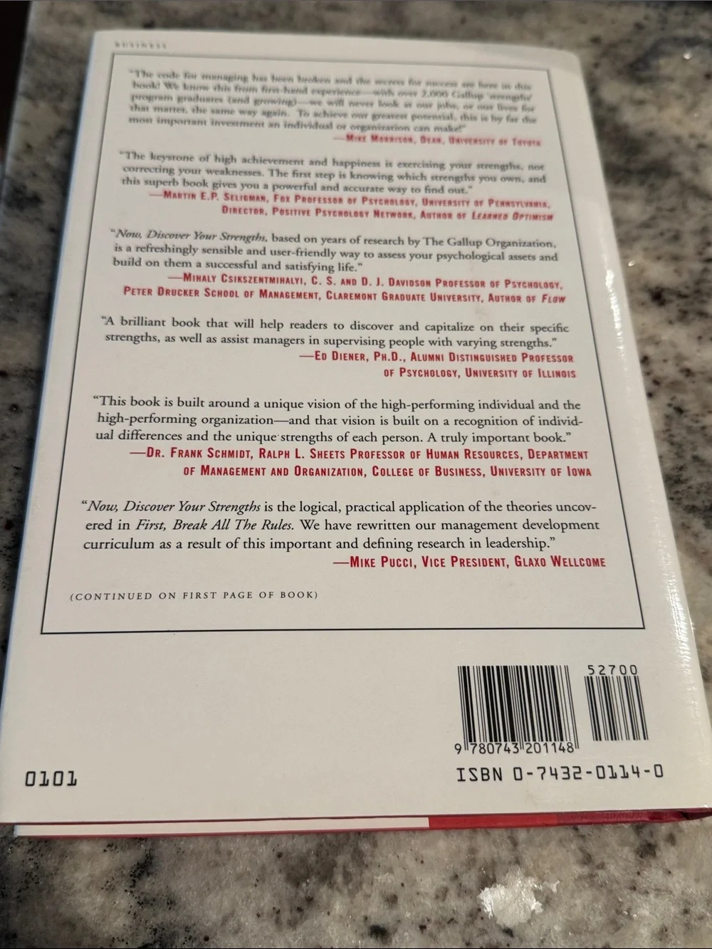 Now, Discover Your Strengths - White & Red Hardcover Book