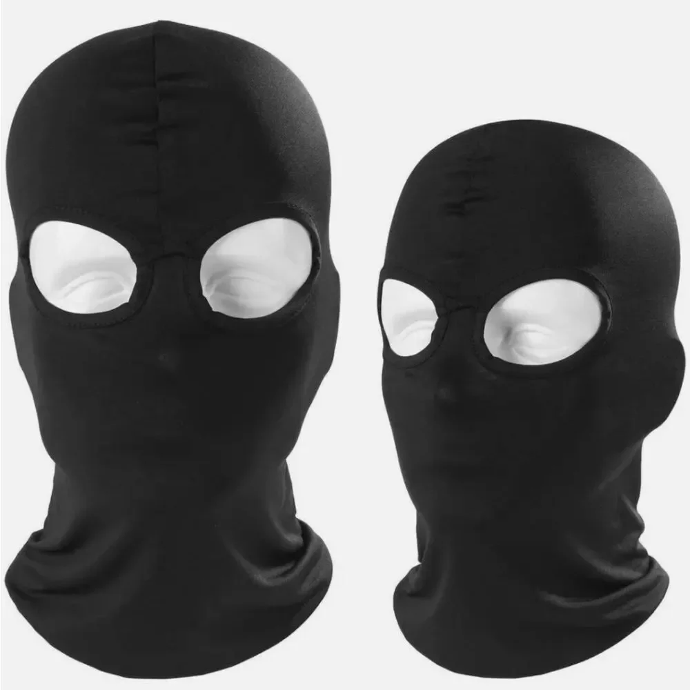 Ultra Thin 2 Holes Full Face Mask Balaclava Windproof Breathable Sports Cap US