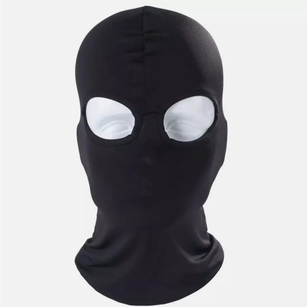 Ultra Thin 2 Holes Full Face Mask Balaclava Windproof Breathable Sports Cap US
