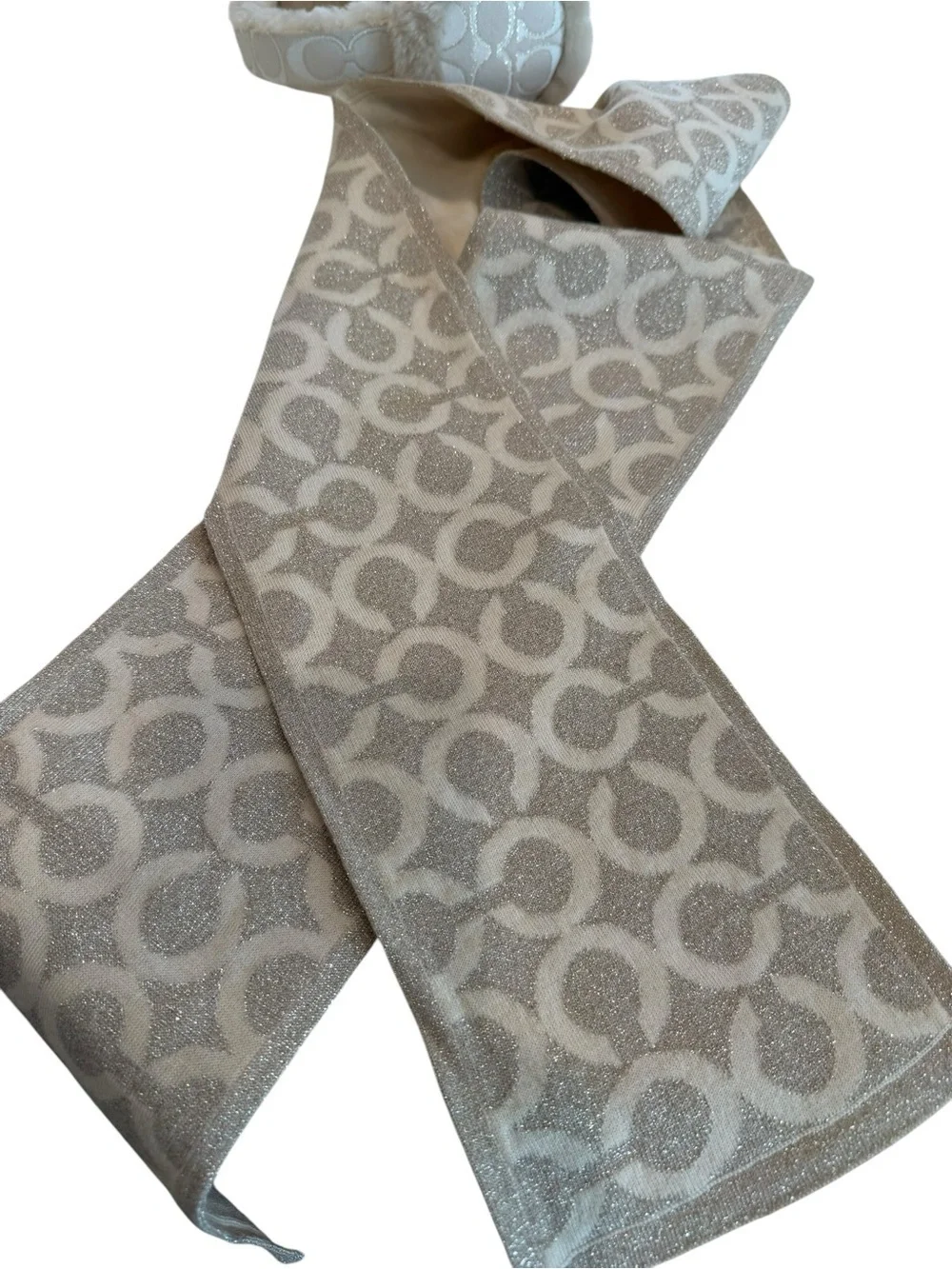 Coach monogram metallic