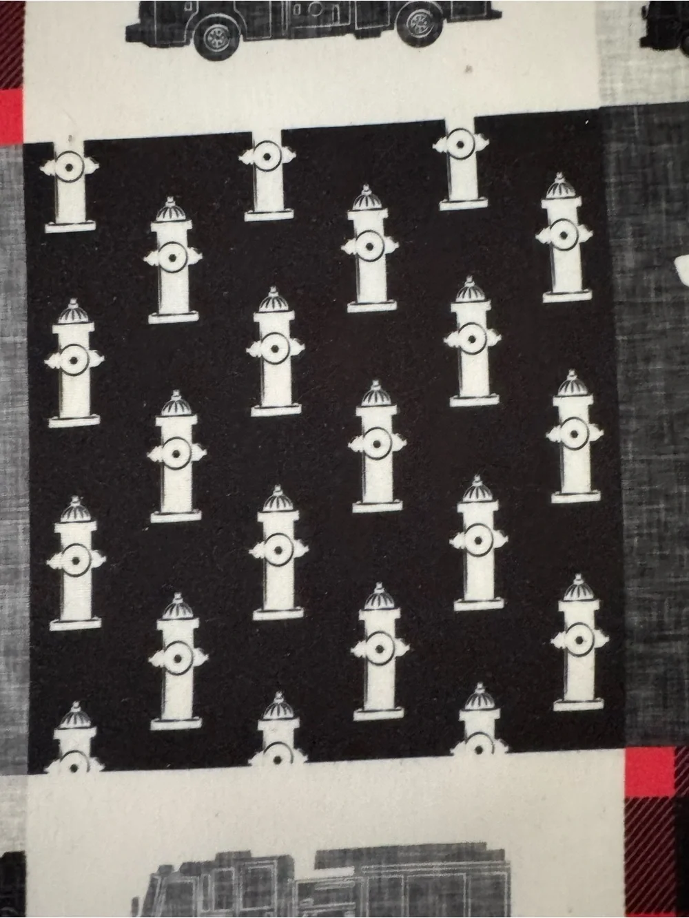 Gorgeous Firefighter Theme Faux-Patchwork Multi-Use Square Cloth 🚒