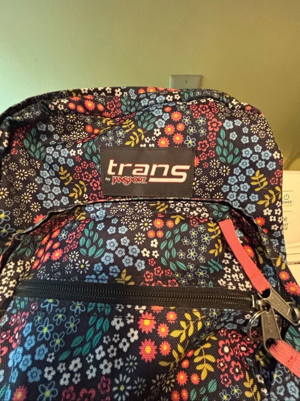 Jansport black floral