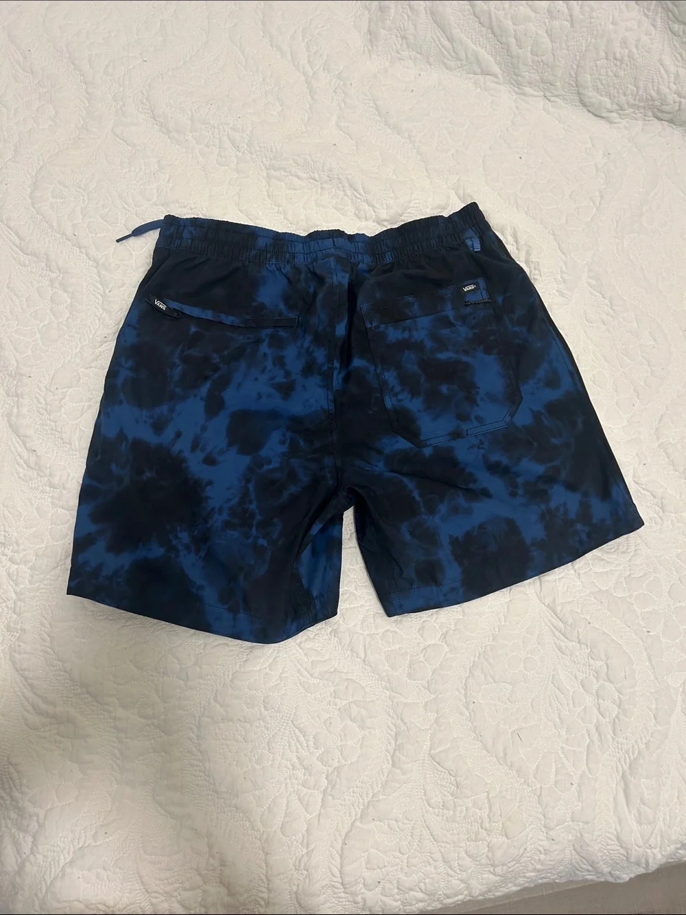 Vans Men's Blue Tie-Dye Swim Shorts