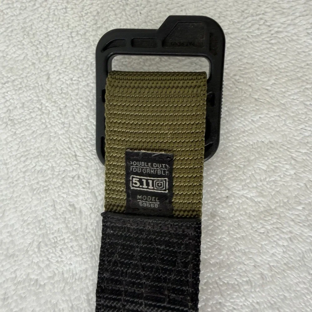 511 Tactical Double Duty Belt Green Black Medium? 1.5