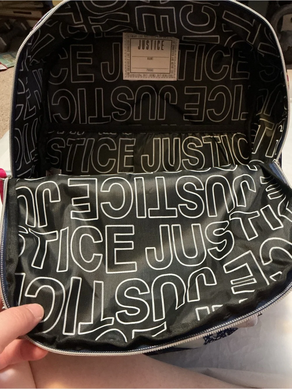 Justice nwt backpack