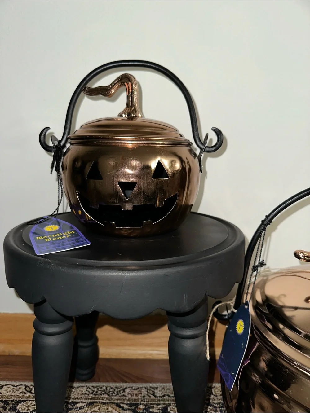 Halloween Pumpkin Candy Bucket - Metallic Copper