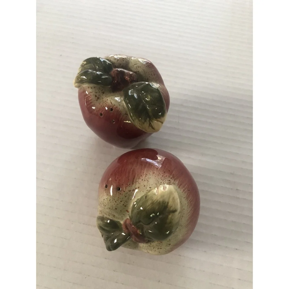Apple Salt & Pepper Shakers Apple Shaped By Tender Heart Treasures