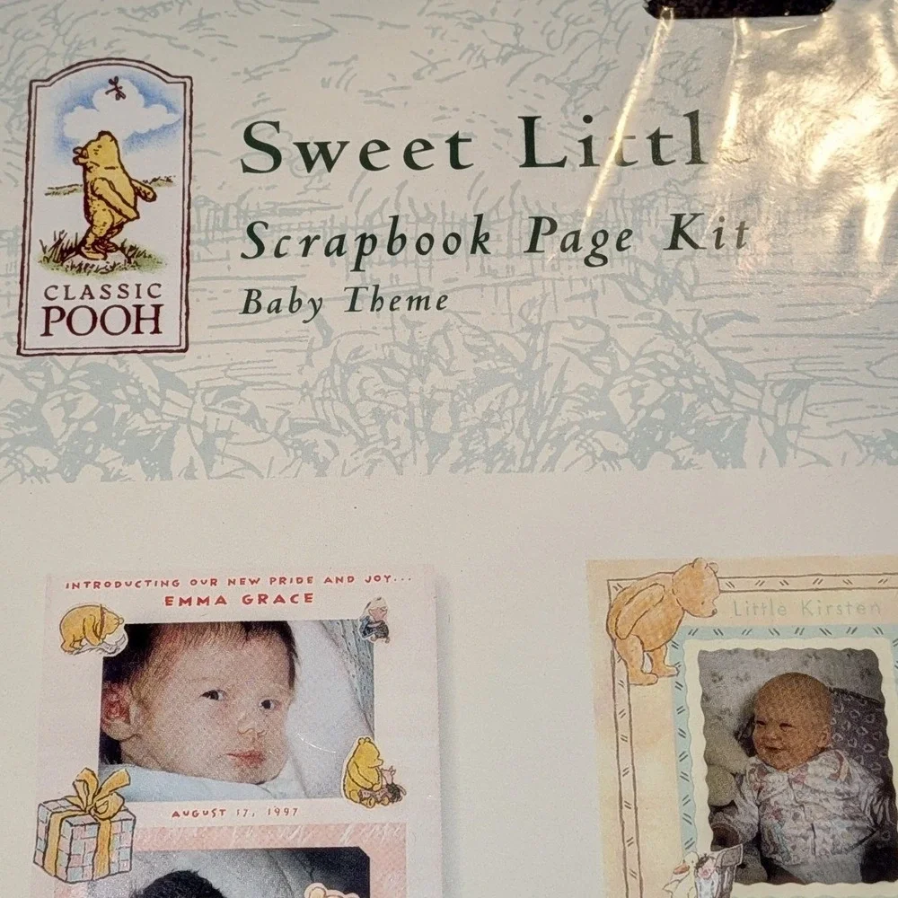 Classic Pooh Sweet Little Friends Scrapbook Page Kit Baby Theme Michel & Co NEW