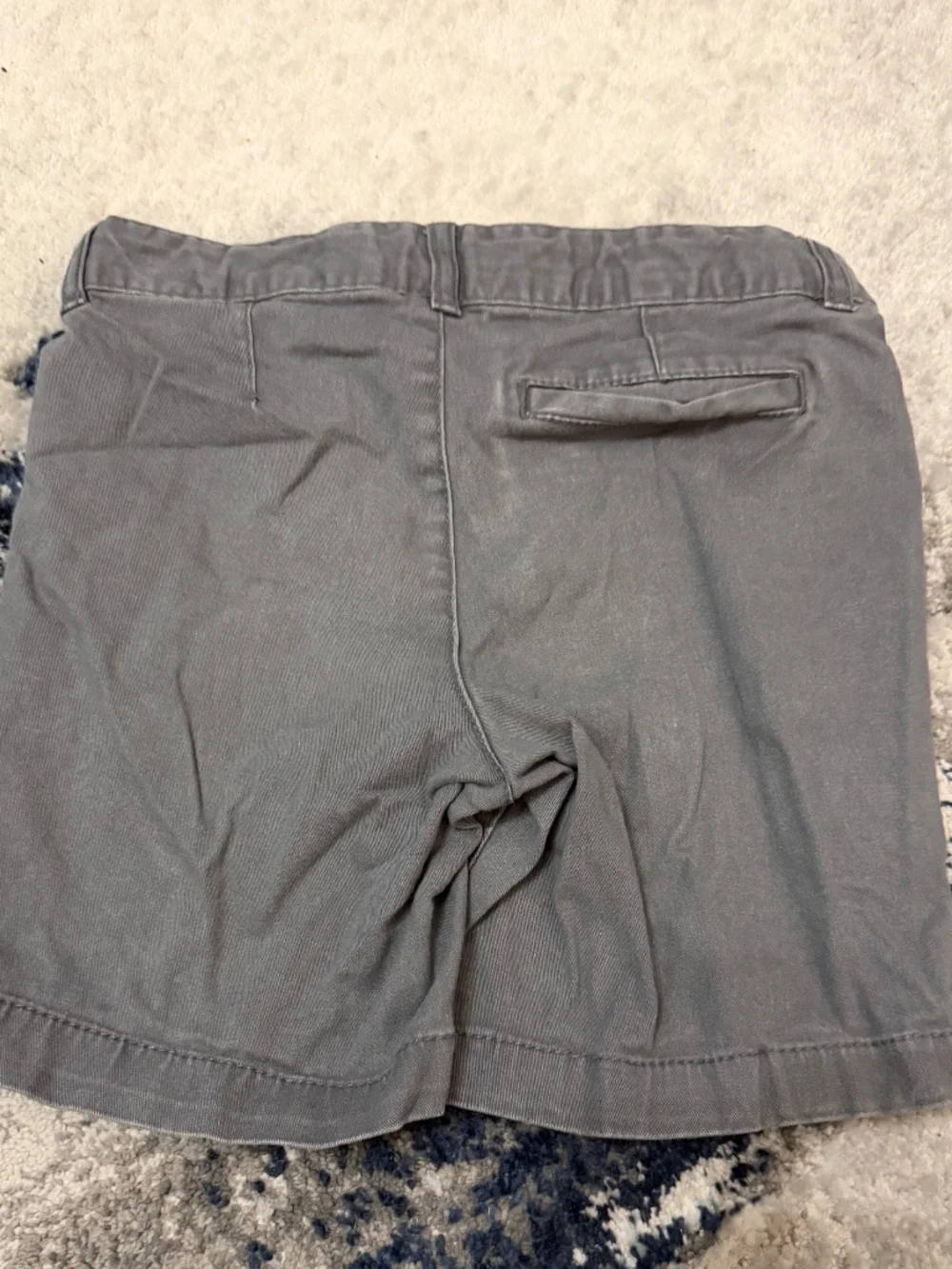 Old Navy Boys Size 6 Chino Shorts - 2 Pair Lot Gray & Khaki