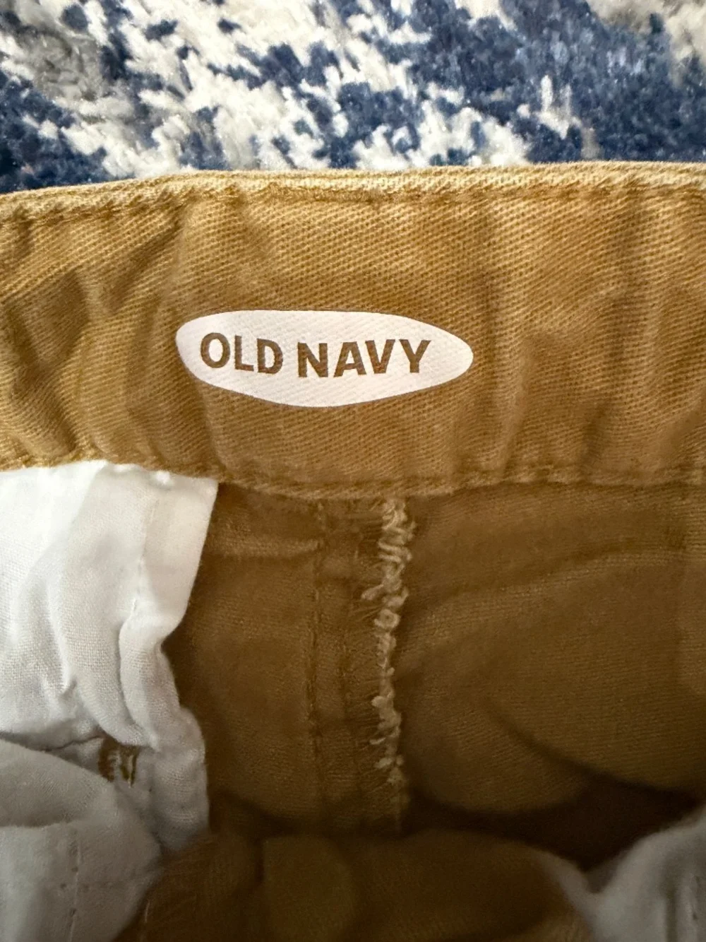 Old Navy Boys Size 6 Chino Shorts - 2 Pair Lot Gray & Khaki