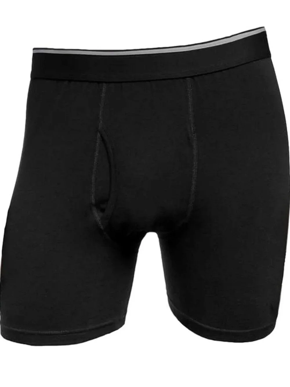 NWOT Kirkland Signature Men's Boxer Briefs Large Black Supima Cotton 4-Pack
