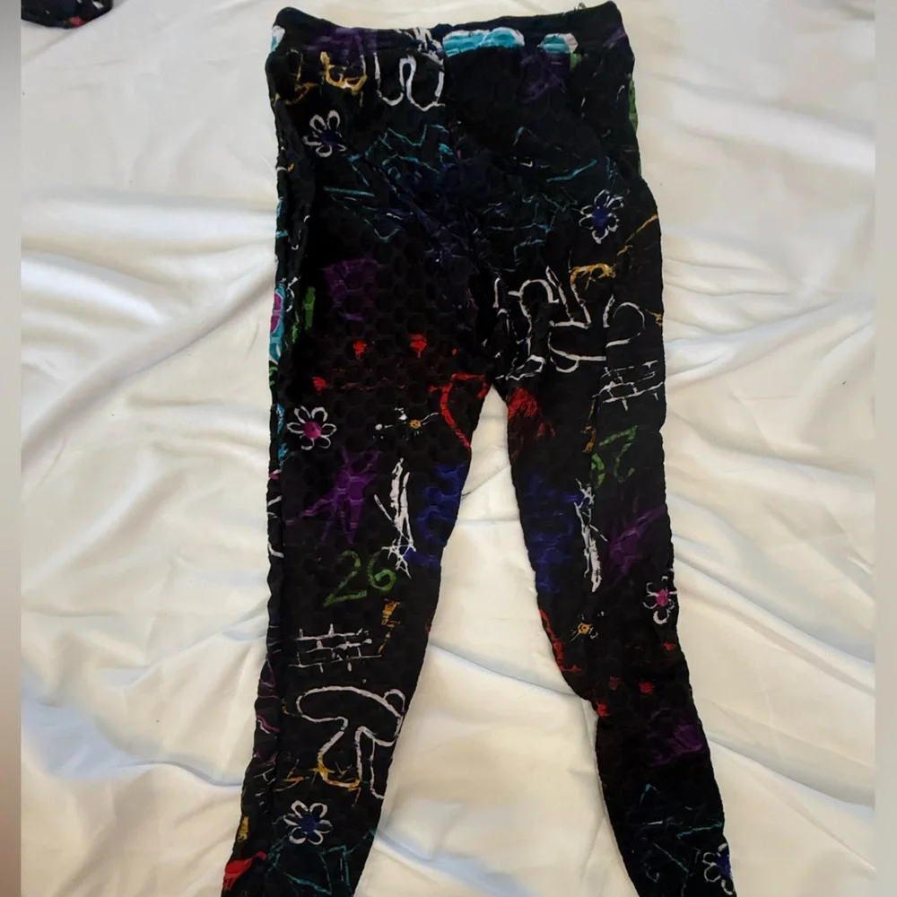 312 NYC Y2K Graphic Tracksuit Set Hoodie Leggings Bubble Textured Stretch Retro