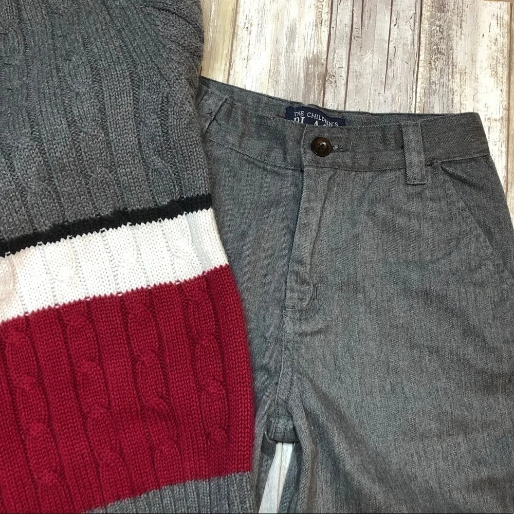𝅺GYMBOREE‎ 6 All Aboard Holiday Sweater TCP Pants