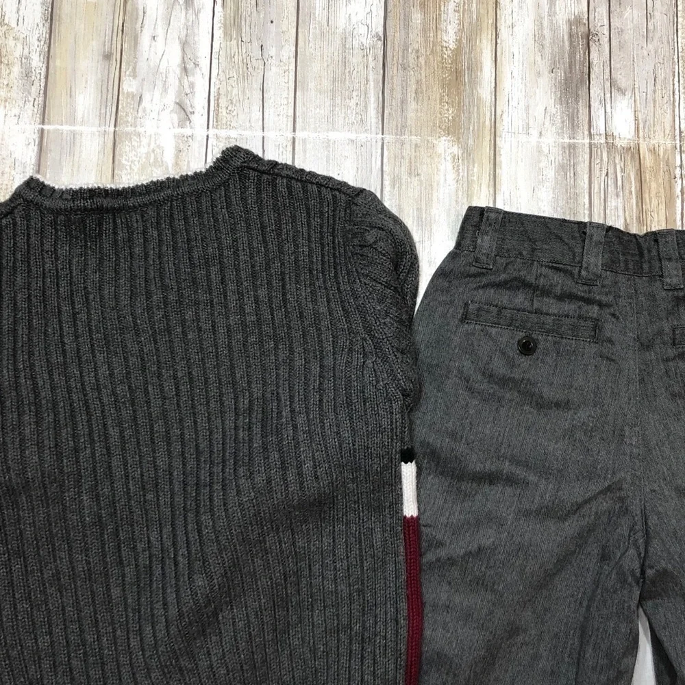 𝅺GYMBOREE‎ 6 All Aboard Holiday Sweater TCP Pants