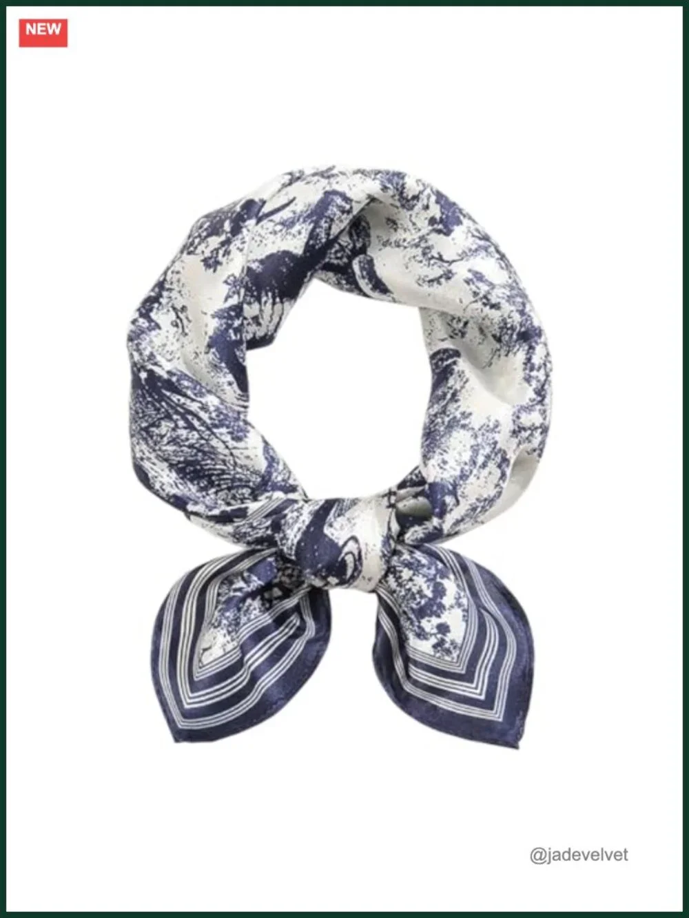 100% Pure Mulberry Silk Small Square Scarf Digital Printed Neckerchief