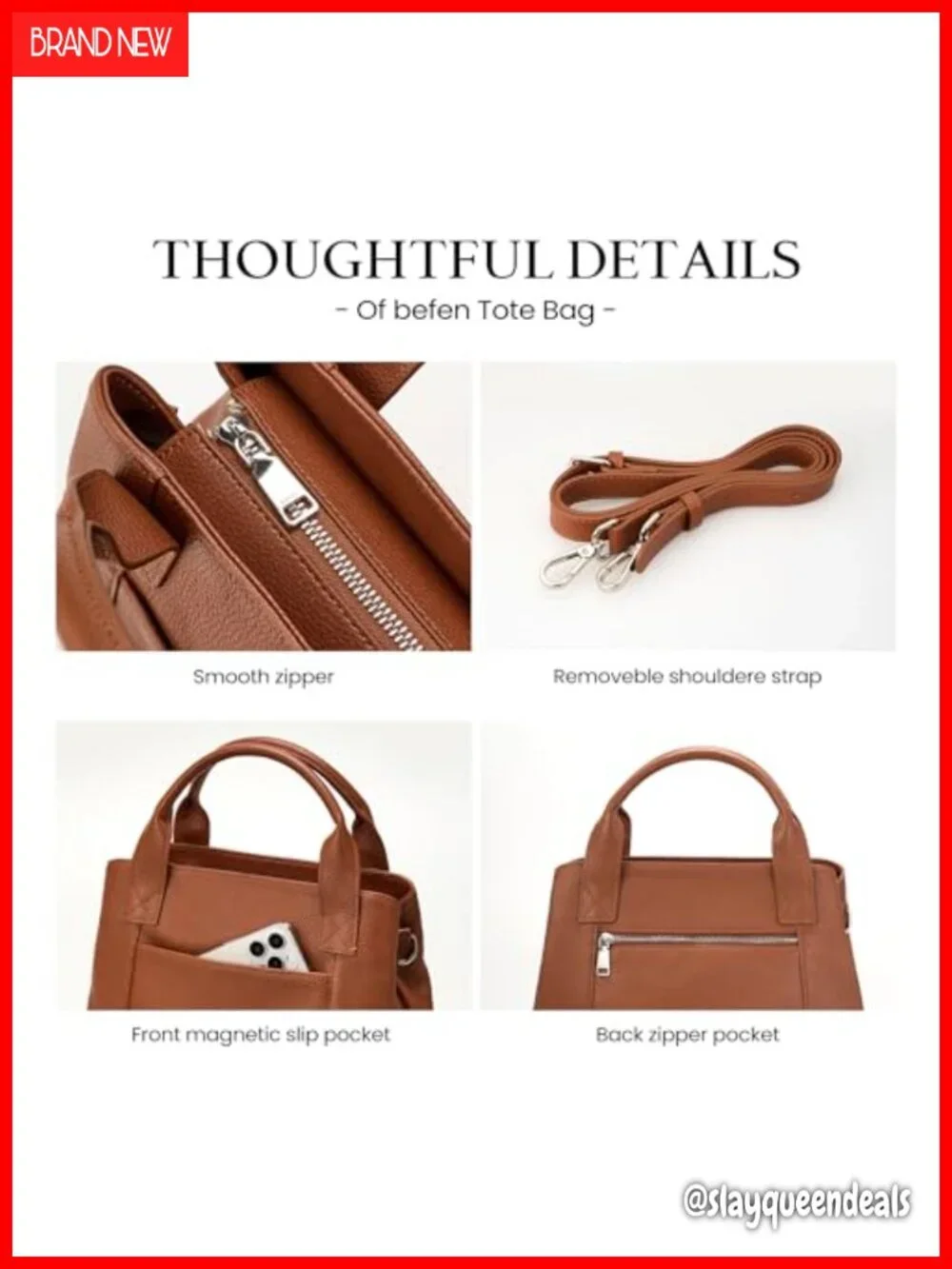 Genuine Leather Satchel Tote Crossbody Bag Women