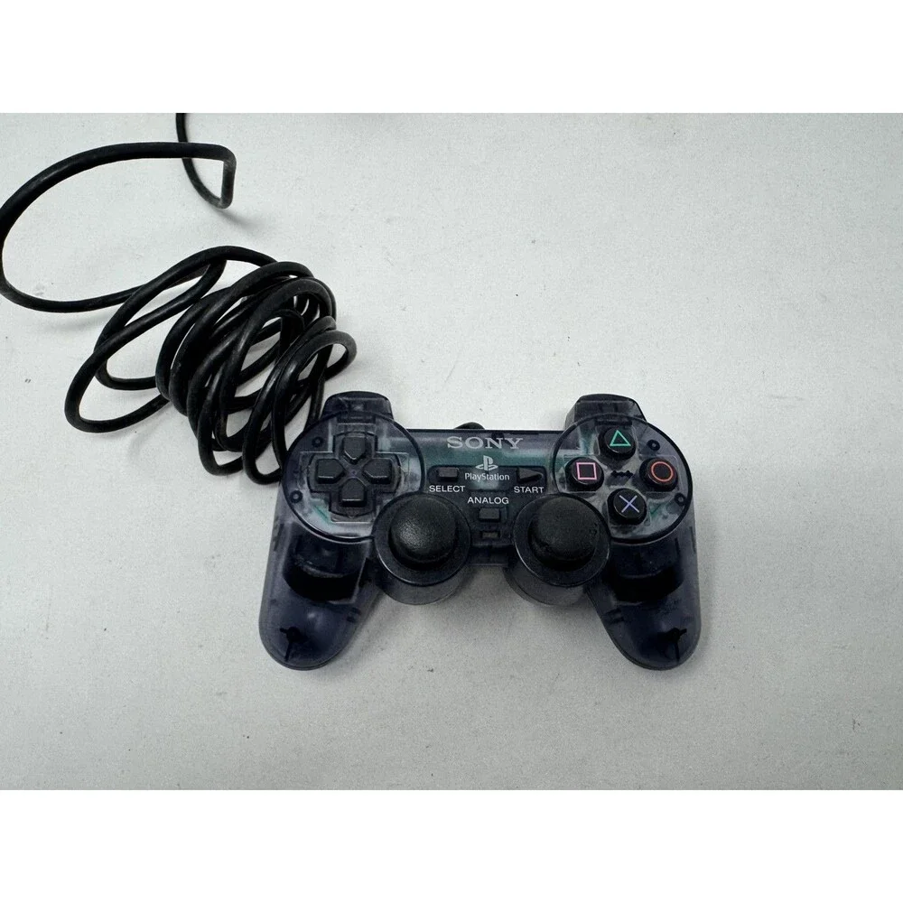 Playstation 2 PS2 OEM Sony Dualshock 2 Controller SCPH-10010 - Smoky Clear