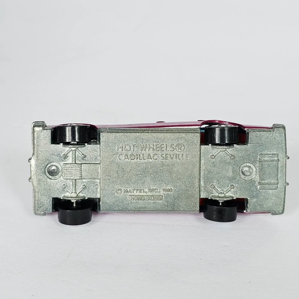 1982 Hot Wheels Cadillac Seville Silver Magenta Two-Tone Vintage Diecast Car