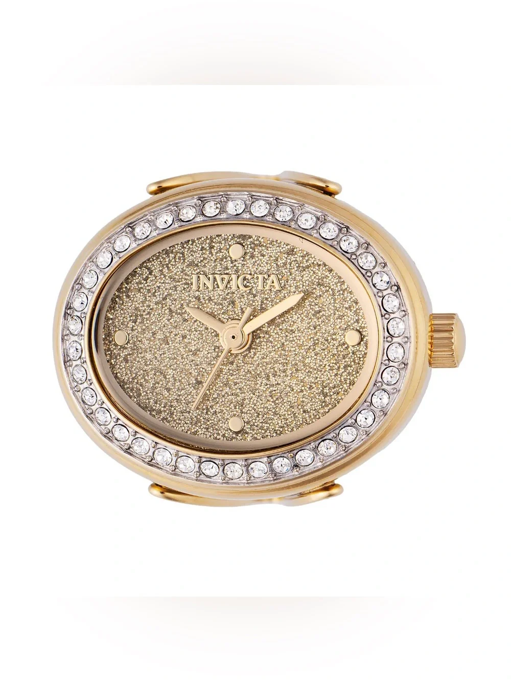 Invicta Mini Angel Women's Ring Watch  24mm. Gold Crystal Trim