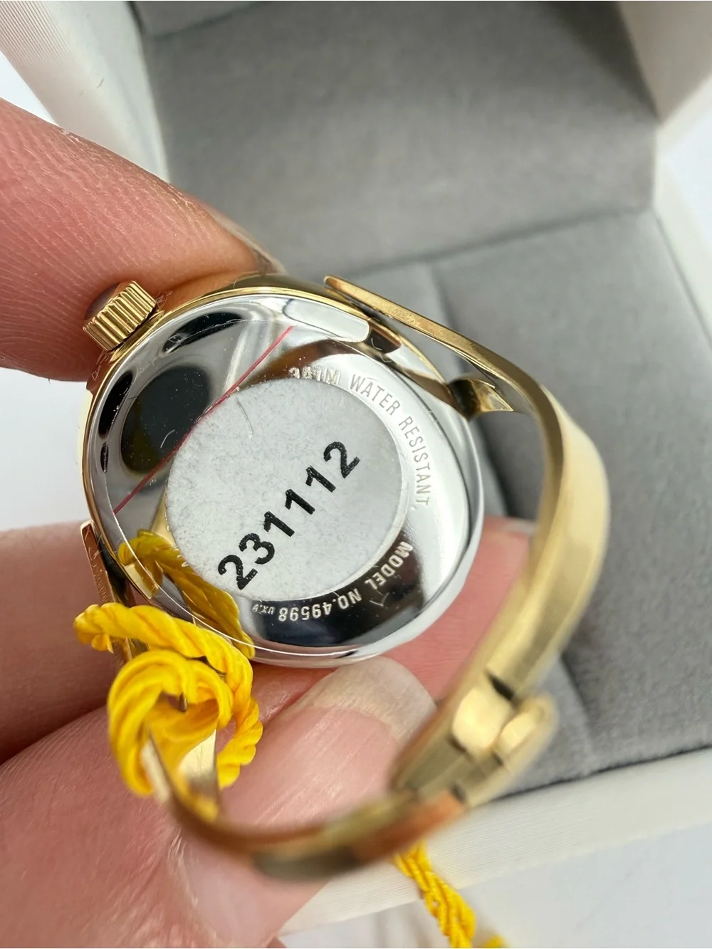 Invicta Mini Angel Women's Ring Watch  24mm. Gold Crystal Trim