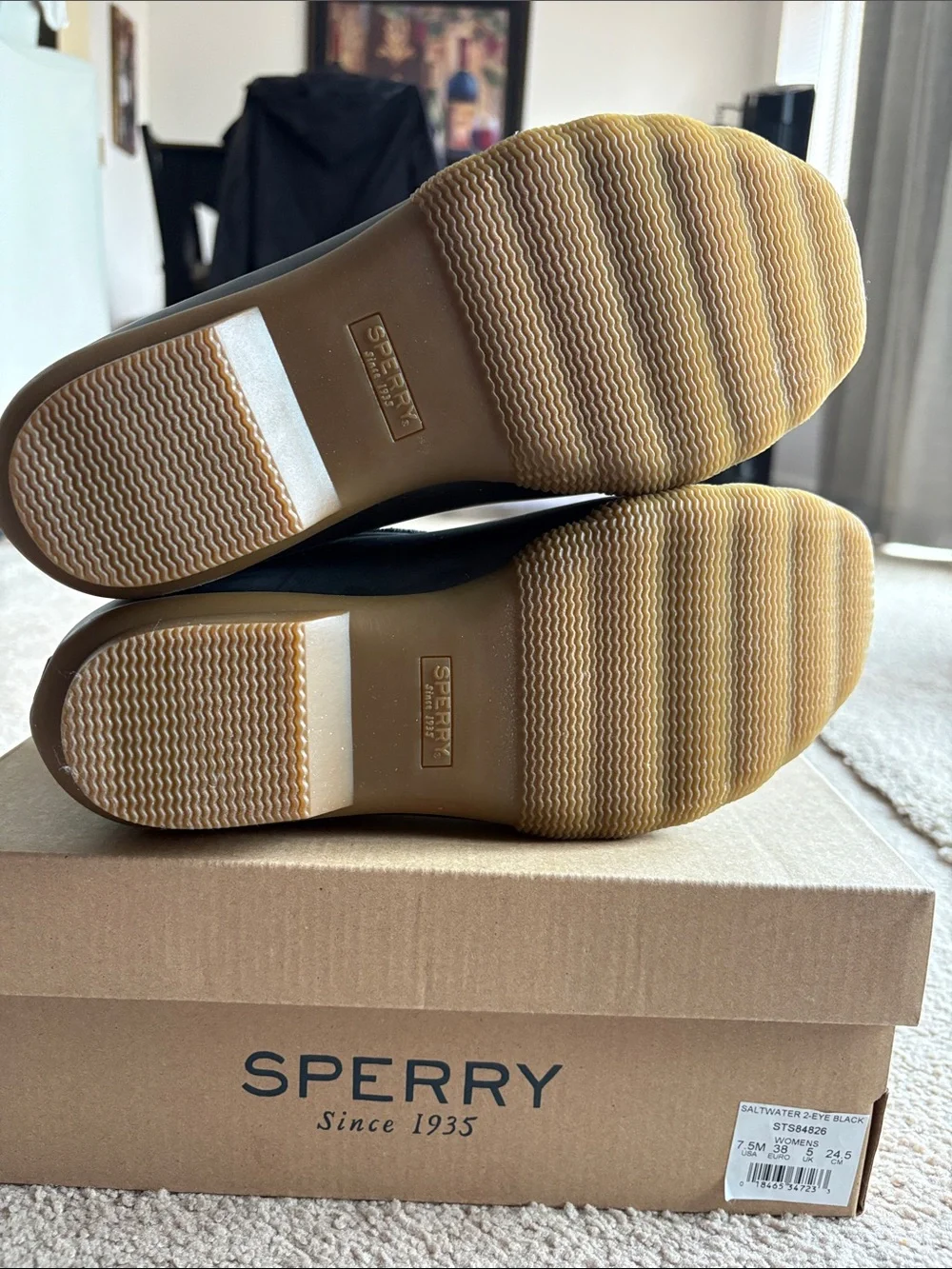 Sperry Black and Brown Duck Boots