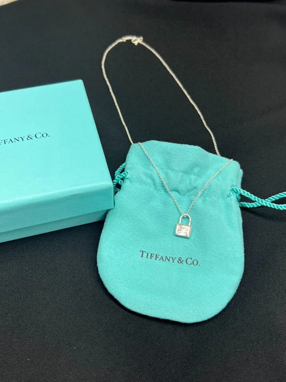 NWOT - Tiffany & Co. 1837 Iconic Lock Pendant Necklace Sterling Silver 925