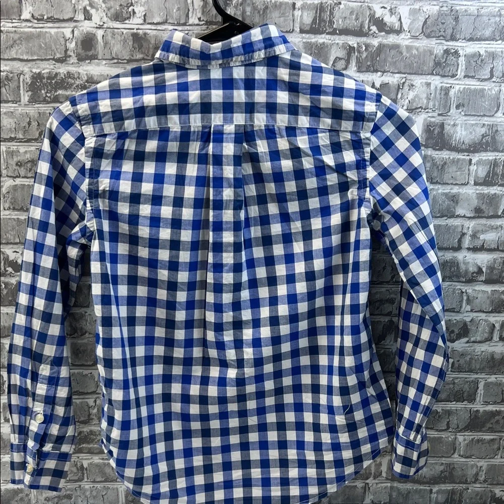 Boy's Ralph Lauren Blue and White Plaid Shirt‎