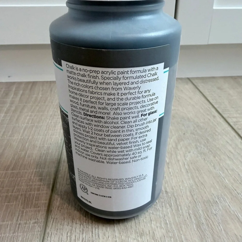 Waverly Inspirations Chalk Paint Elephant 16oz Grey Matte Finish No Prep 60757E