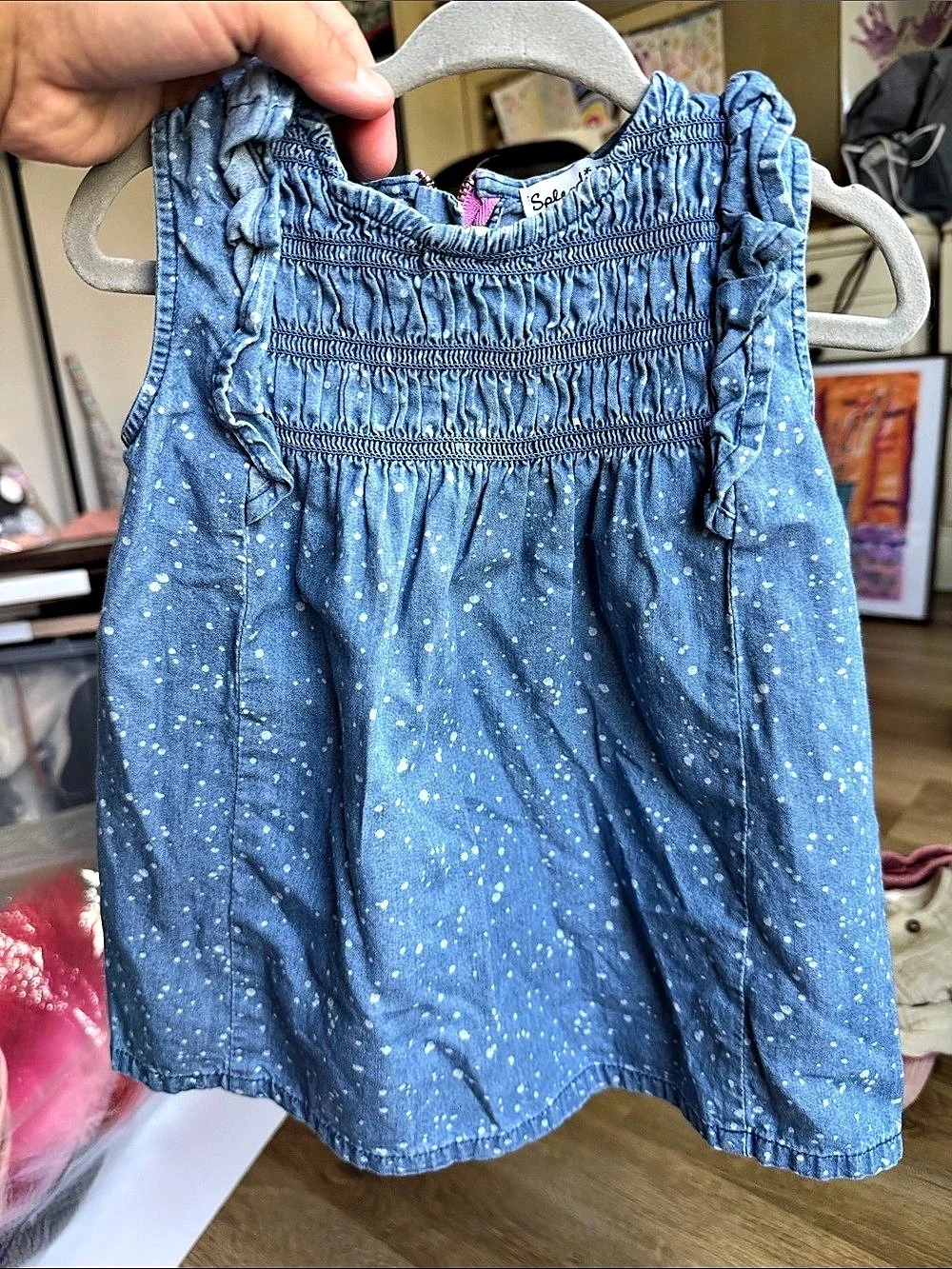 Splendid Baby Blue Polka Dot Set 12-18M